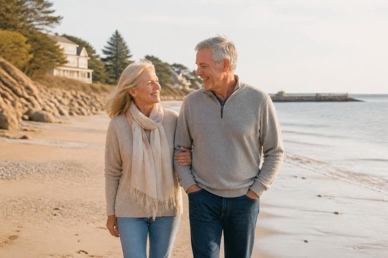 Mature adults illustrating dating after divorce at 50